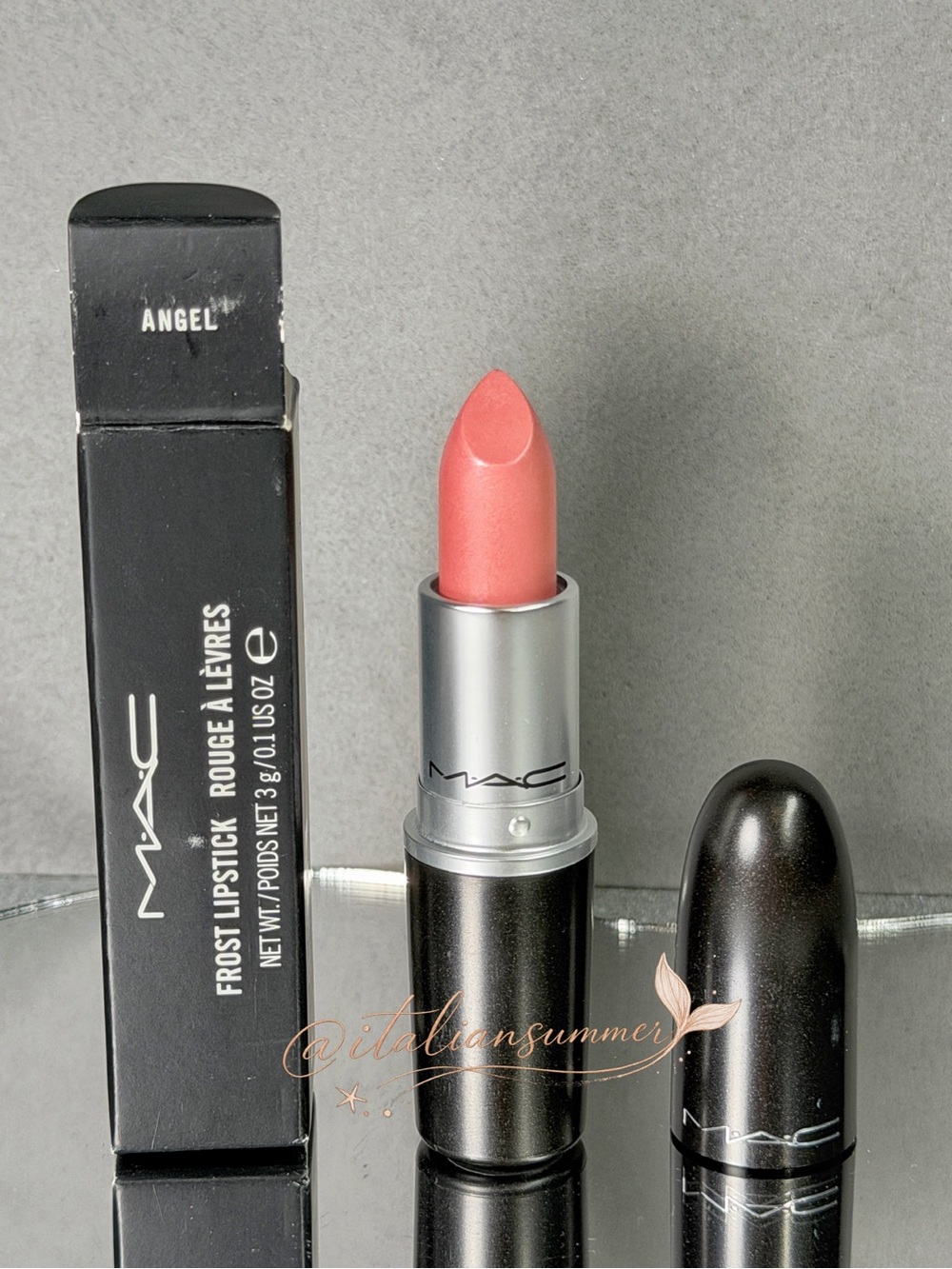 MAC Angel Frost Lipstick Original Formula Older Version 3g NIB Rare A26